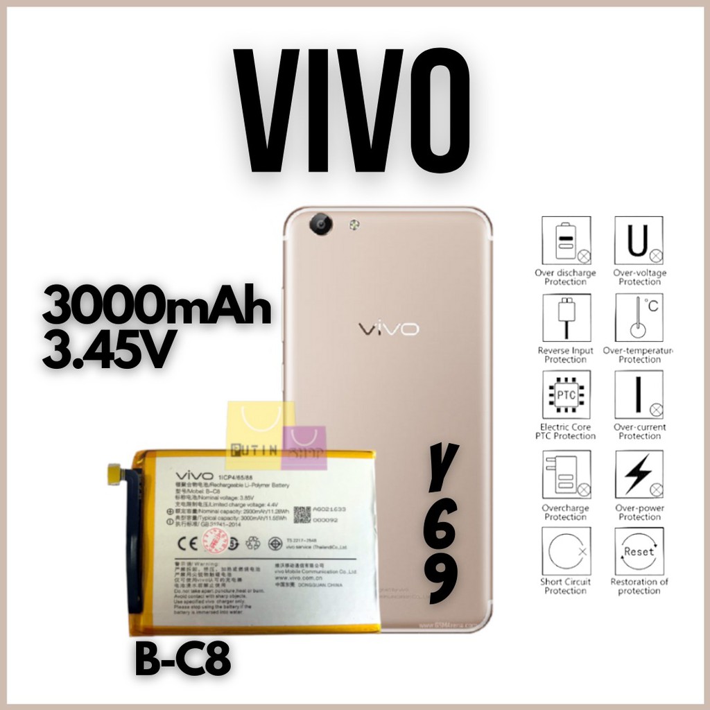 (P) Batre baterai batere battery VIVO Y69 / B-C8 / BC8