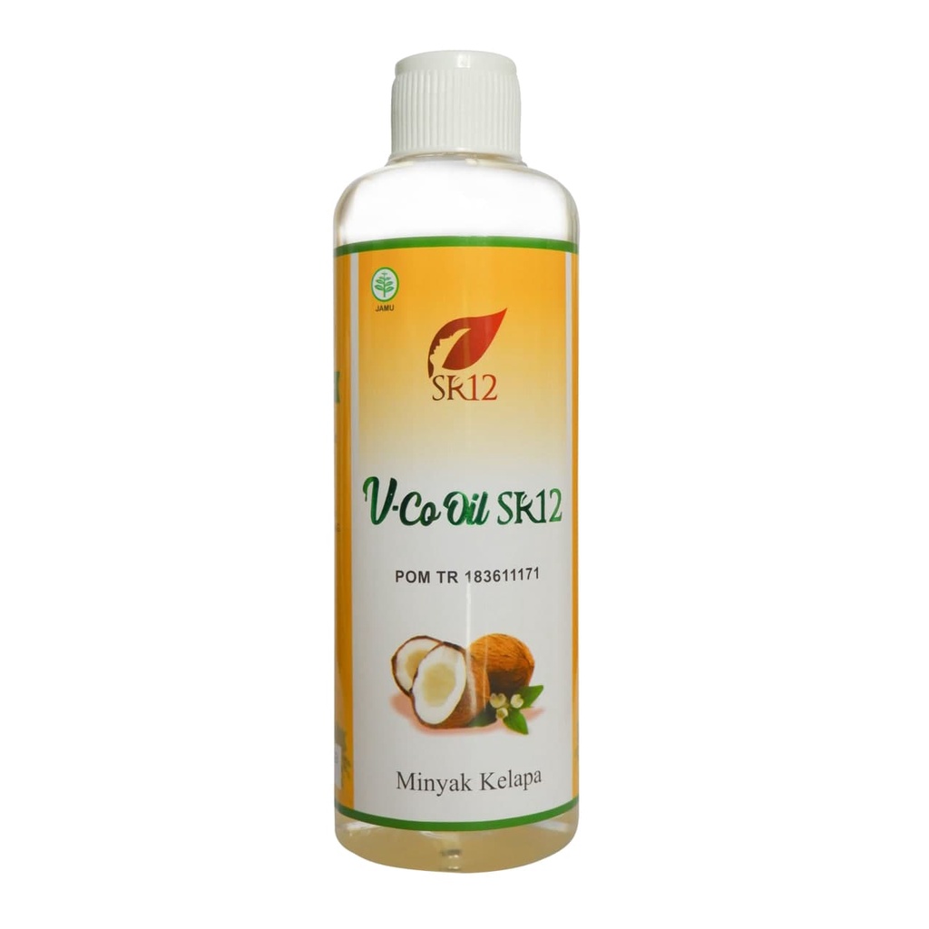 VCO Virgin Coconut Oil SR 12 Minyak Kelapa Murni Pelembab Bibir Kulit Kering Anti Ketombe Penghilang Kerutan Di Bawah Mata Wajah Pria Wanita Perawatan Rambut Imun Booster Buster 60 100 250 ml