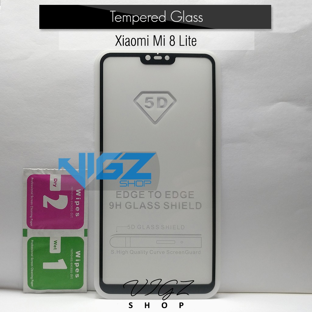 Tempered Glass Xiaomi Mi8 Mi 8 Lite Full Screen High Quality