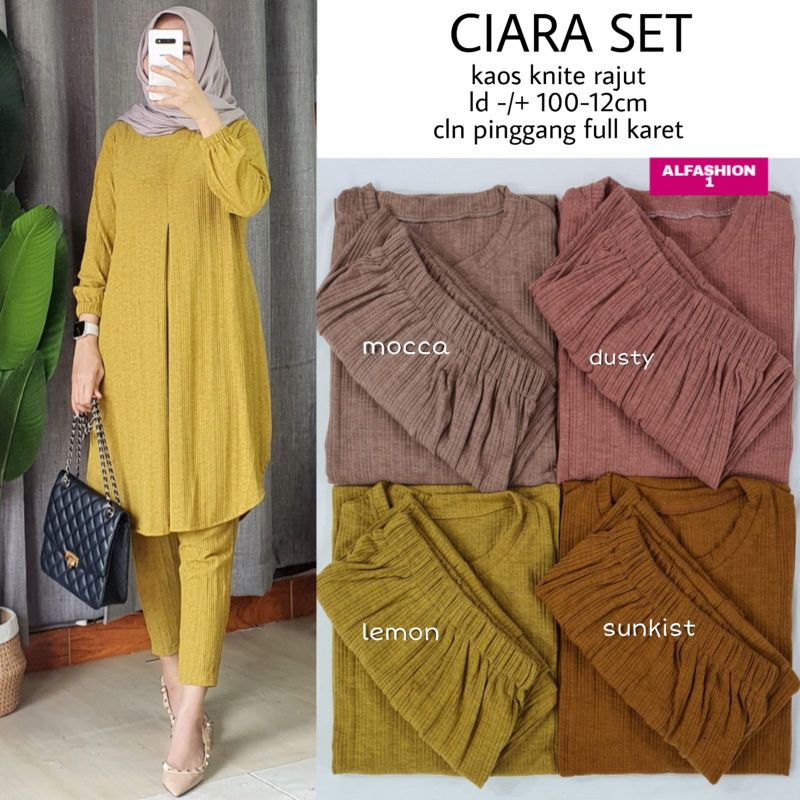 CIARA SET ORIGINAL PRODUK BY ALFASHION //SETELAN KEKINIAN