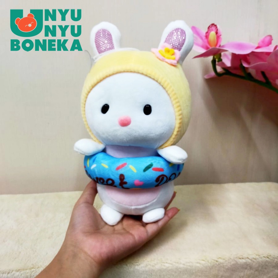 Boneka Kelinci Donat size 8&quot;/25cm/KarakterRabbit/souvenirHadiah/Animal