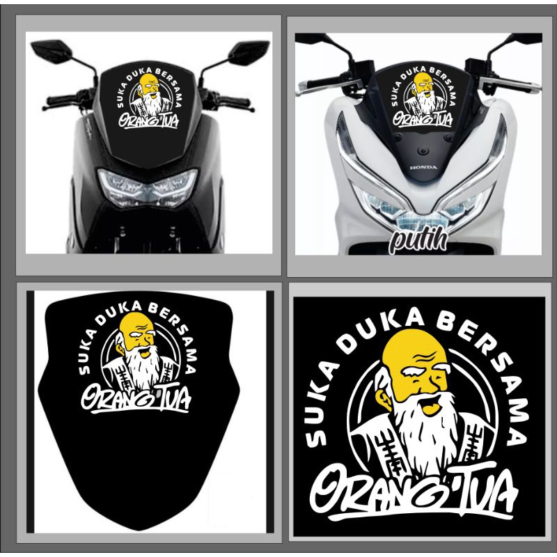 sticker cutting visor nmax dan pcx 2022