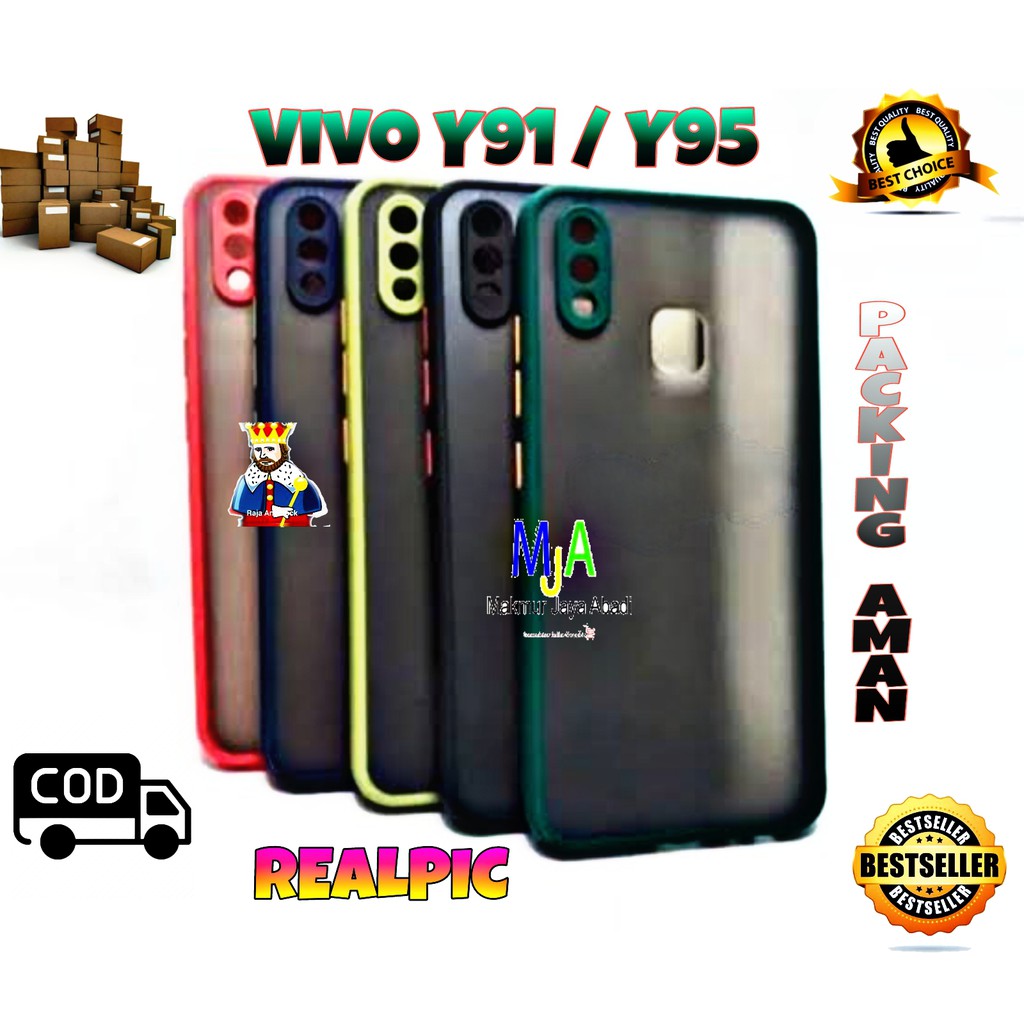 SOFTCASE VIVO Y91 VIVO Y95 - CASE MATTE FULL COLOUR MY CHOICE BUMPER CASE PELINDUNG KAMERA