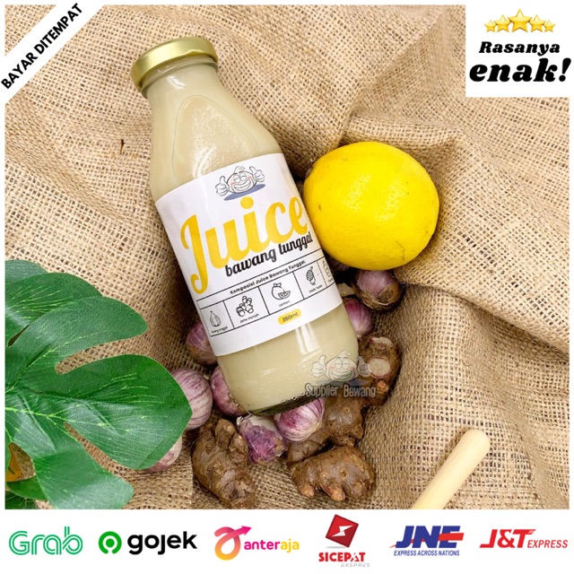 

JUS HERBAL BAWANG PUTIH TUNGGAL JAHE MERAH LEMON CUKA APEL MADU HUTAN