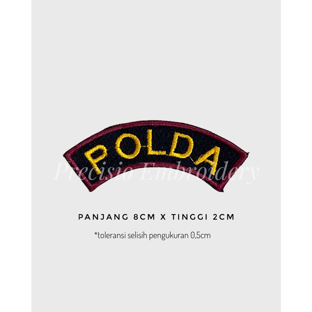 Bordir Logo Badge Bet Polda