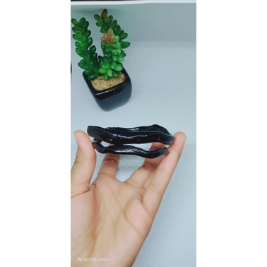 gelang akar bahar hitam polos berserat asli