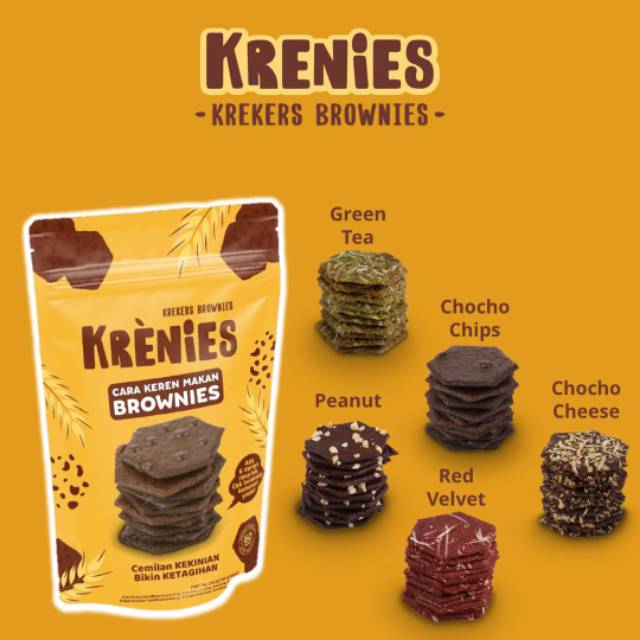 Krenies Brownies Cemilan Kekinian 60gr