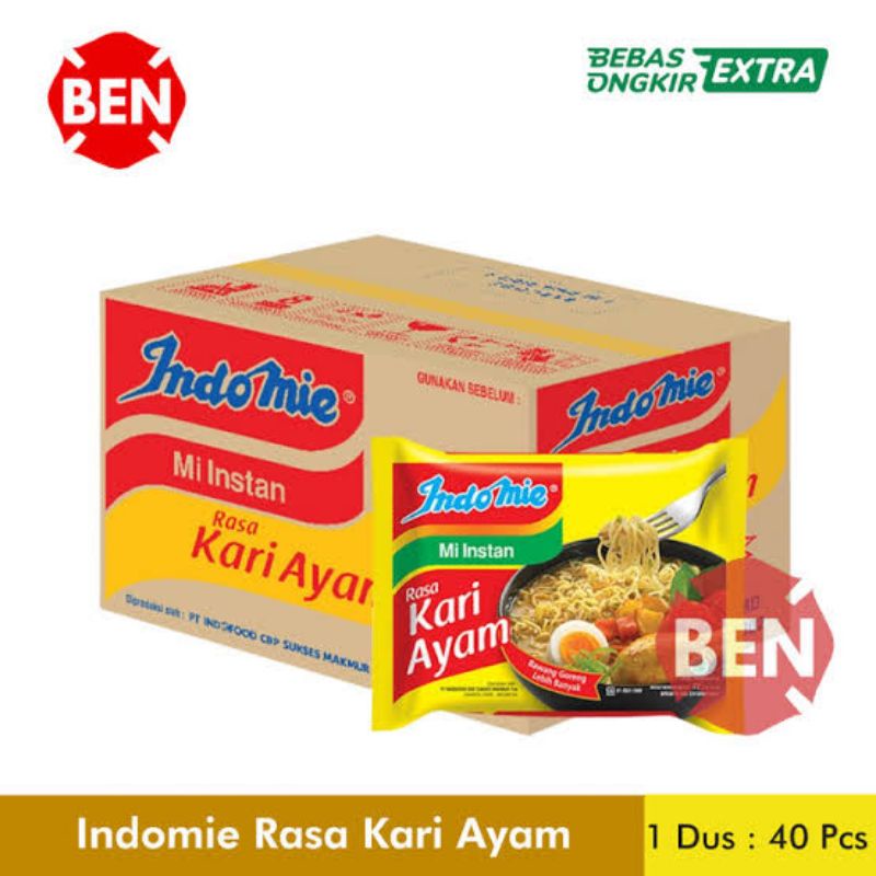 

Indomie Kari Ayam 1 karton isi 40pcs ORIGINAL