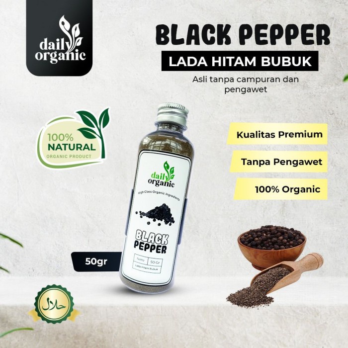 Lada Hitam Bubuk - Black Pepper Premium Daily Organic