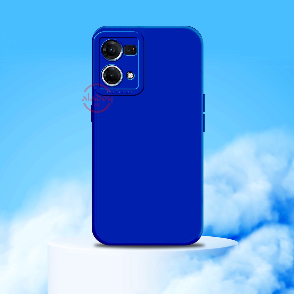 Soft Case Oppo Reno 7 4G Case Liquid Silicone Pro Camera Premium Casing