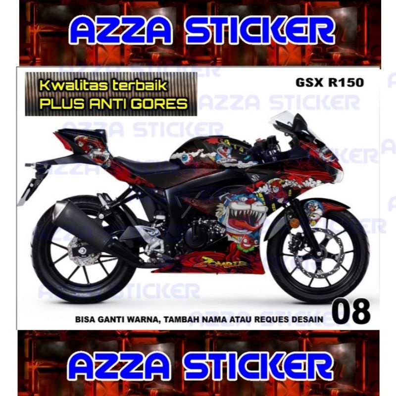 Stiker Dekal Gsx R150 Striping Motor Gsx R150 Full Sticker Decal Gsx R150 Full Stiker Gsx R150 Dekal