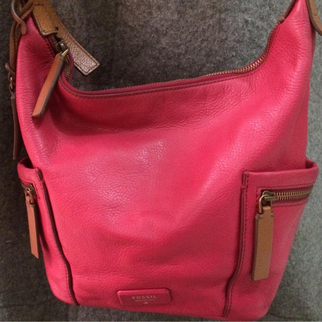 Fossil Bag Emerson Hobo Pomegrenate Preloved