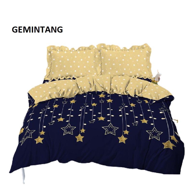 SS Bedcover set Kintakun D'luxe Deluxe 160 Mix Motif 160X200 queen size bedcover RUMBAI RUMBAY