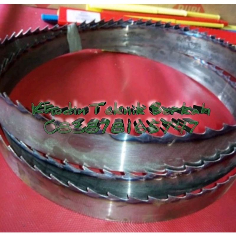 Gergaji Pita Kayu Roll Titik Baja 450 mm Band Saw Blade