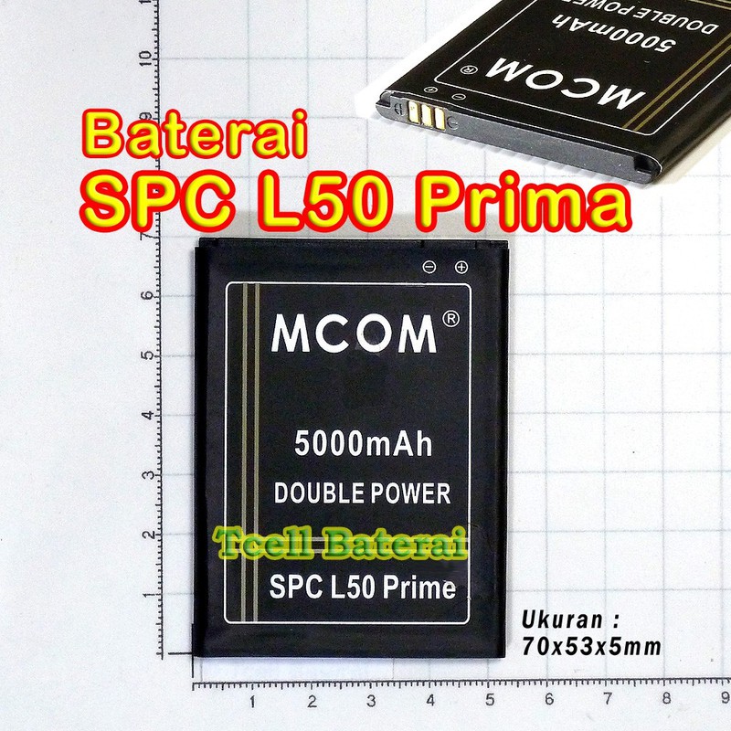 Battery Batre Baterai Double Power Mcom SPC L50 Prime