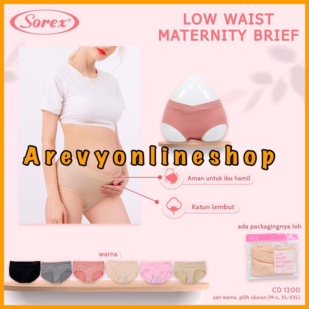 SOREX  CD Hamil Mini Polos / Celana Dalam Ibu Wanita Hamil 1134 / 1138 / 1140 / 1141 Maternity Panty