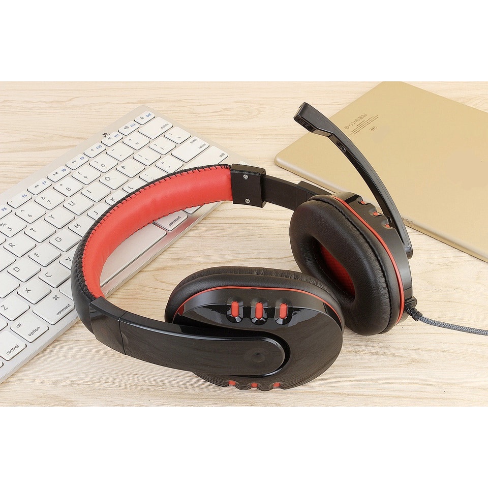 HANXI Gaming Headphone Headset LED with Mic - CH1