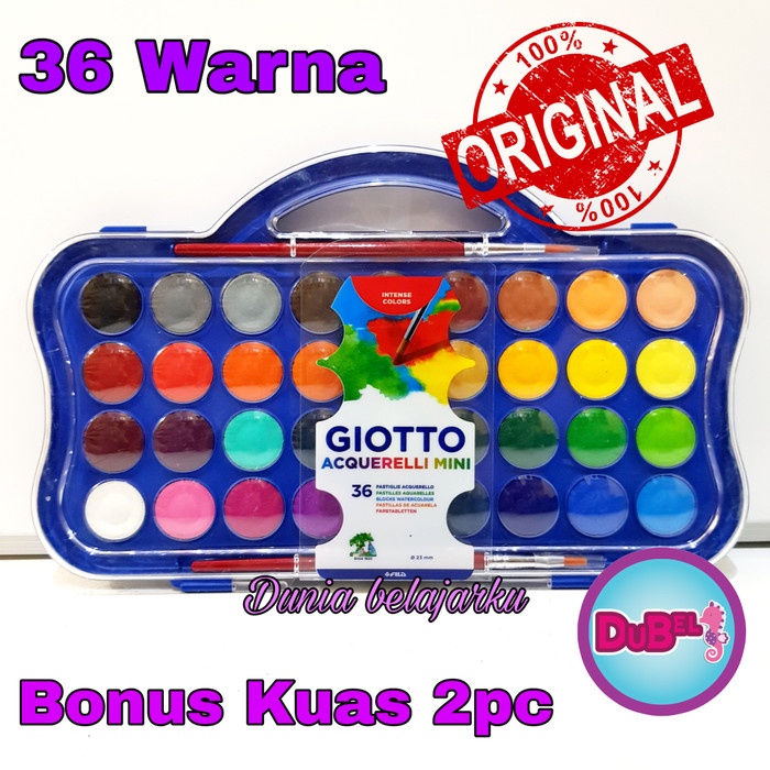 

(TERLARIS) Cat Air Giotto 36 Warna + Kuas 2 Pc