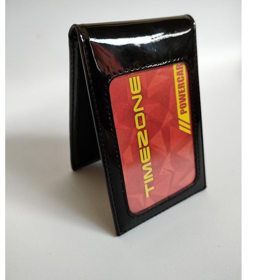 

₫ PROMO Name Tag ID Card holder Kulit 2 Sisi Dompet Kartu ID Card Saku Kulit magnet £