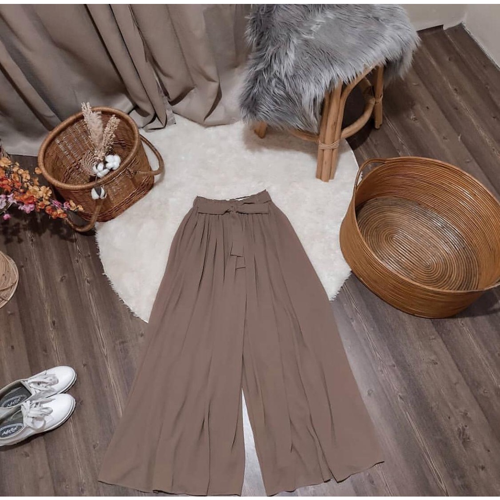 celana kulot terbaru celana kulot wolfis celana panjang wanita