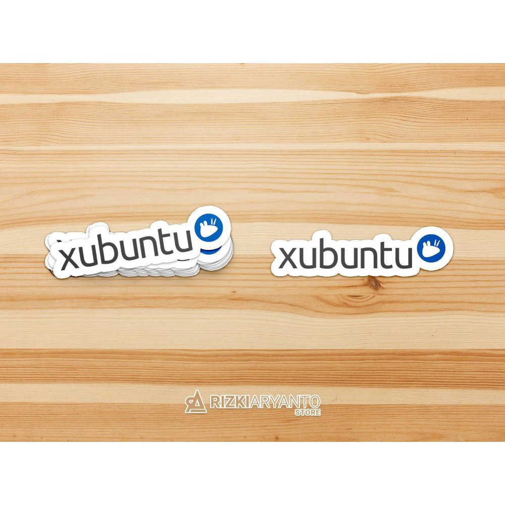 Sticker - Stiker Logo Xubuntu Linux untuk PC Laptop HP dll