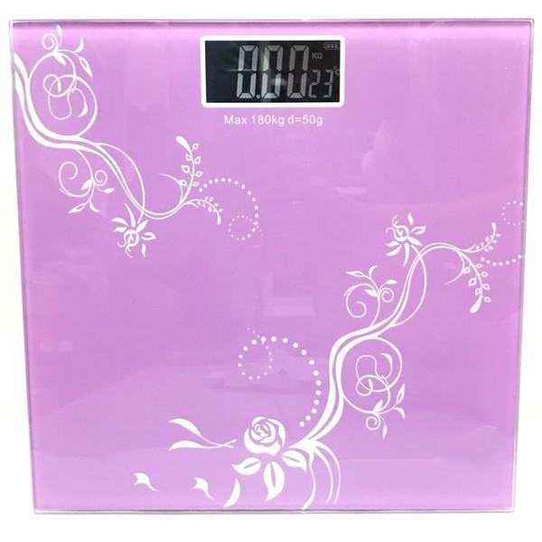 Timbangan Badan Digital Karakter Gambar 180kg &amp; Suhu Temperatur Scale