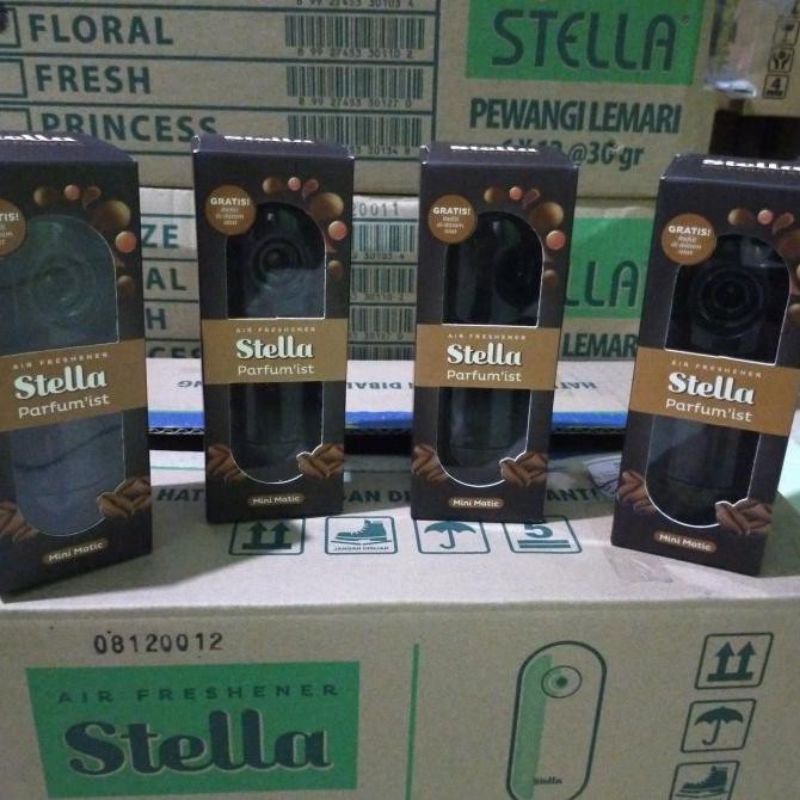 Stella Mini Matic Parfumist Caffee Latte Free Refill + Baterai