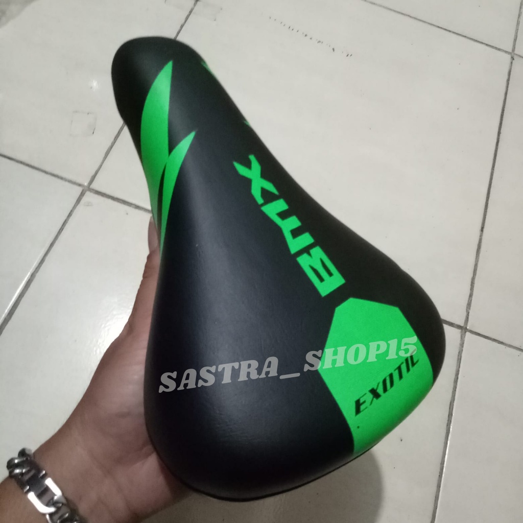 Saddle EXOTIC Sadel Sedel Jok Sepeda BMX Sepedah Lipat Lipet Anak 18 20 Inch Super Empuk Murah