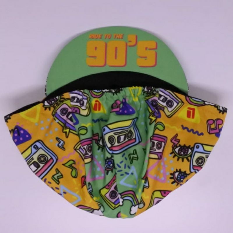 LumpAt Cycling cap 90'S - Topi Gowes MTB RB Seli
