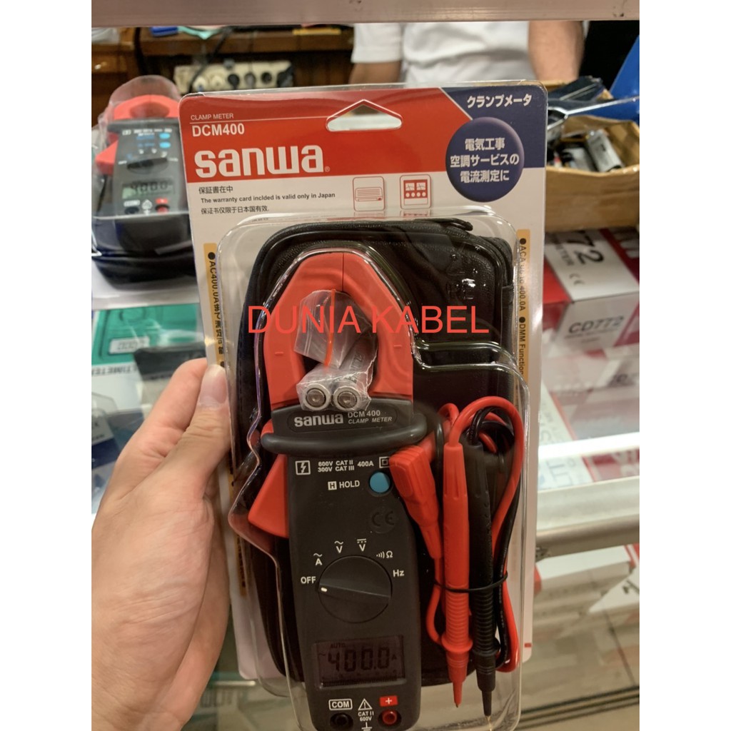 Digital Clamp Meter DCM400 Sanwa Tang Ampere DCM 400 Sanwa Ori