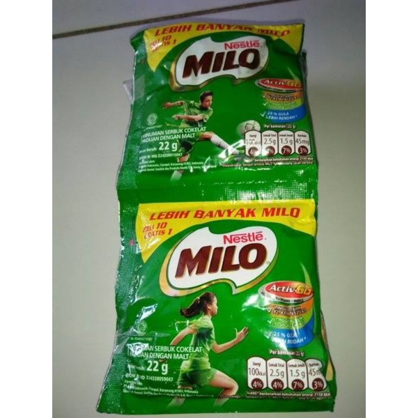 

Susu Milo 1 Renteng ( isi 10 Pcs ) @22gr