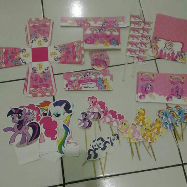 Paket Dekorasi Ultah Owesome My Little Pony Shopee Indonesia
