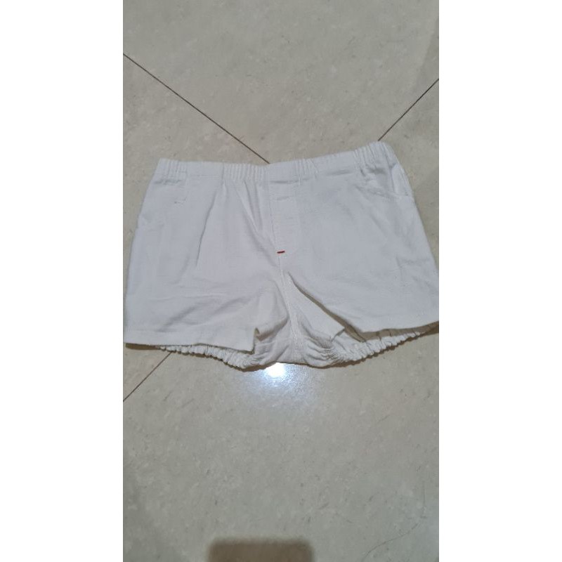 Celana Pendek bayi putih merk Hipo Baby