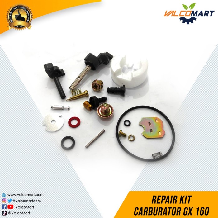 Sparepart GX 160 Repair Kit Carburator