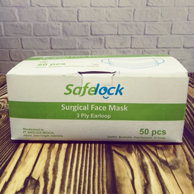 Masker 3 Ply Safelock