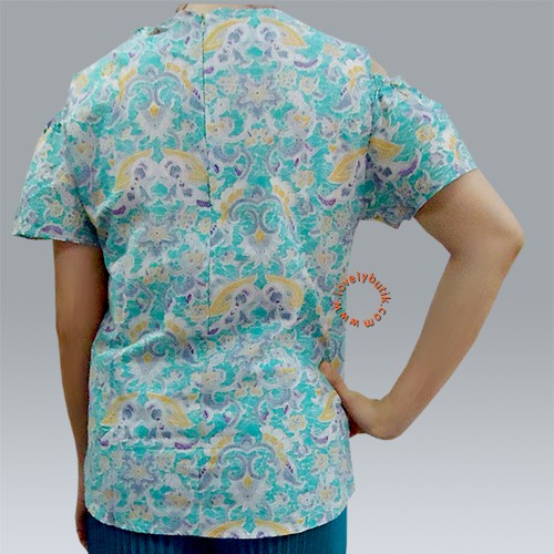 Lovely Flowery Cold Shoulder Blouse - TC