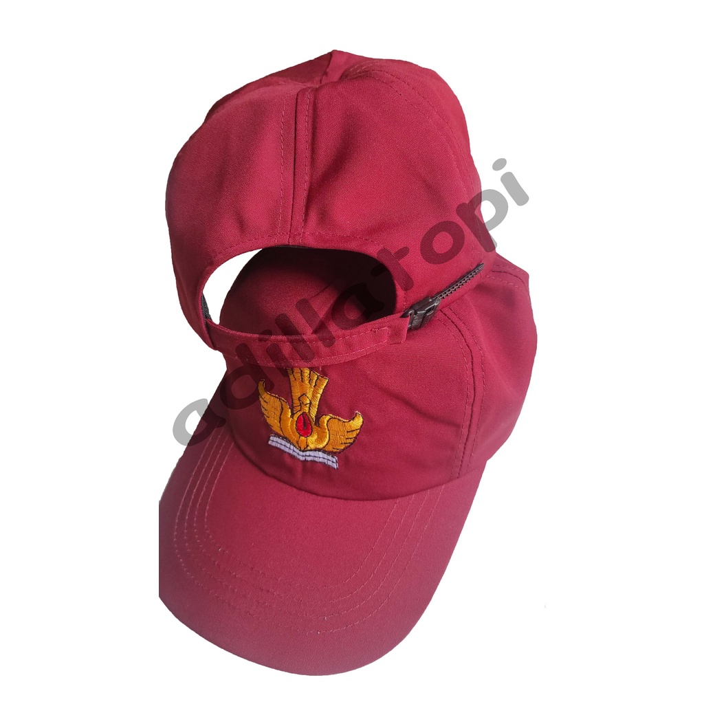 Topi SD GRATIS Bordir nama di pinggir