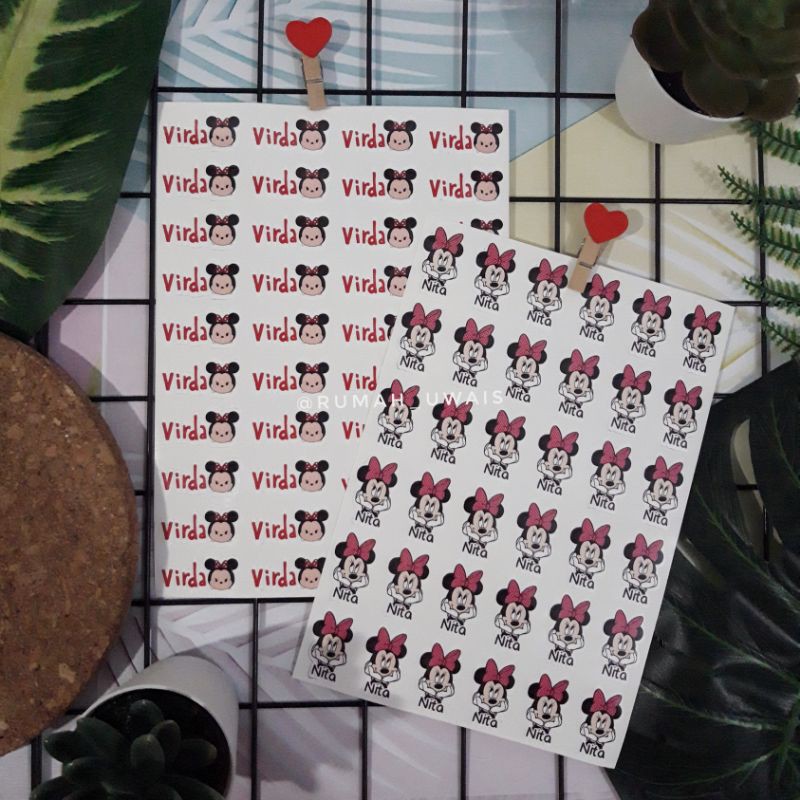 

STIKER NAMA WATERPROOF / LABEL NAMA WATERPROOF / LABEL PRODUK