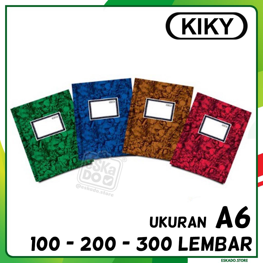 Buku Oktavo Kiky Hard Cover Ukuran A6 ( Motif Random )