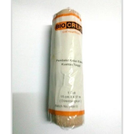 Perban Elastis 15 cm x 4.57 m atau 6 inci Utk Patah Tulang Biocrepe