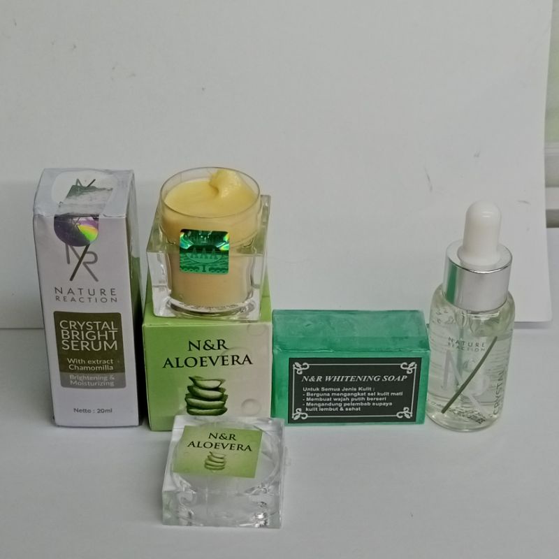 Paket Serum NR+Cream Aloevera+Sabun Whitening N&amp;R