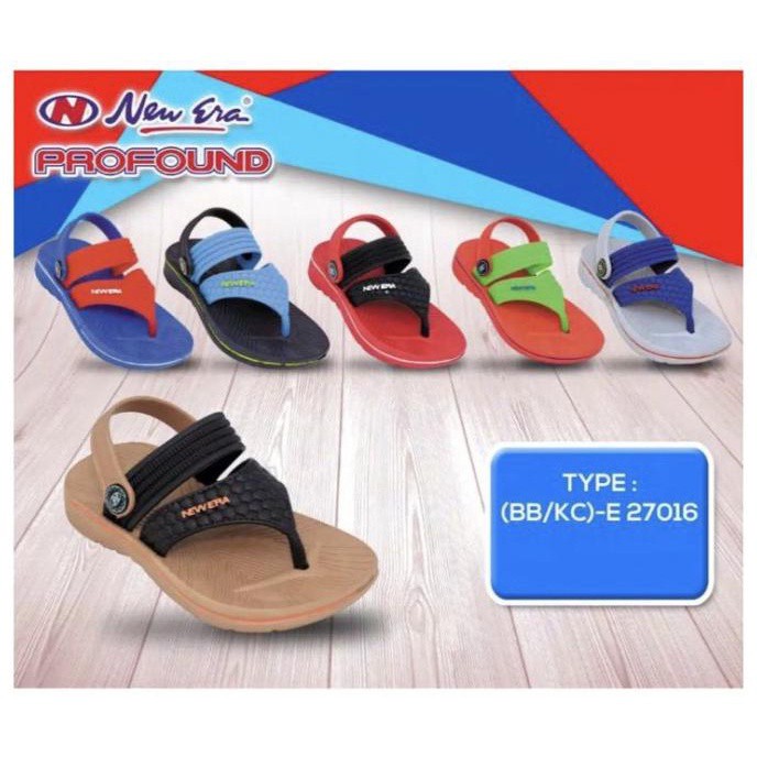 gos NEW ERA BB/KC E 27016 Sandal Japit Anak Laki Laki Tali Belakang Karet Original