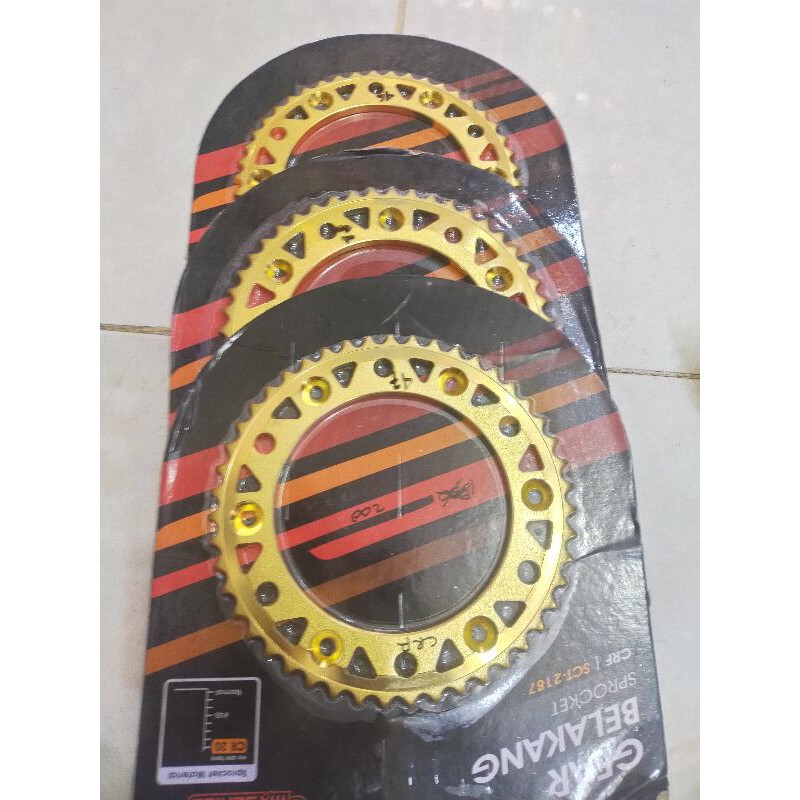 SSS TK RACING SCARLET CRF GEAR GER BELAKANG 428 HONDA CRF150