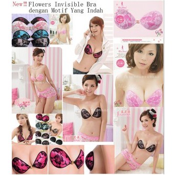 New  Silicone Invisible Bra - Motif Bunga seperti Eve Bra