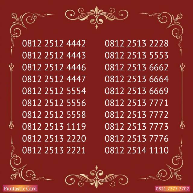 Nomor Cantik Triple simPATI 08122