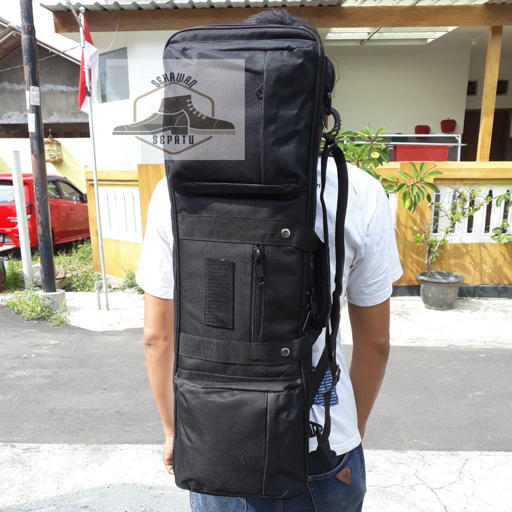 Tas Senjata Laras Panjang Gun Bag Panjang 80 cm Isi 2 Unit Tas Senapan