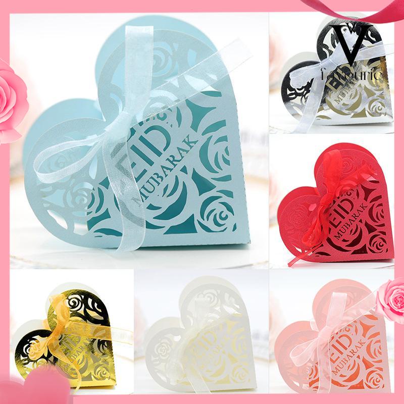 [COD]Pernikahan Idul Fitri Hollowed Out Rose Wedding Candy Box Ramadan Love Candy Box Kotak Cokelat-FA