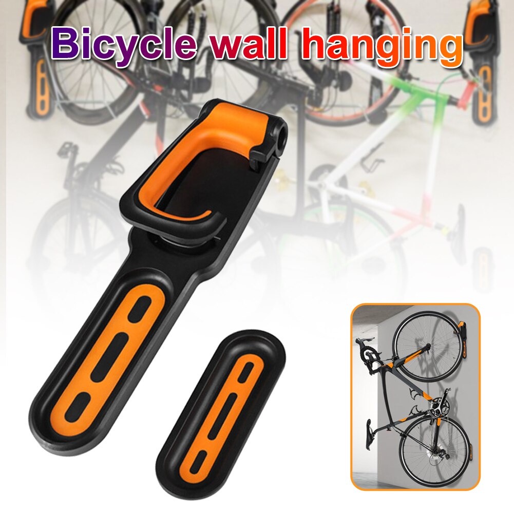 Gantungan Dinding Sepeda Bike Wall Hook Hanger - B-2R - Black/Orange