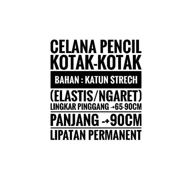 Fc_Celana Kotak Kotak Baggy Pants Stik Balik Cantik Murah