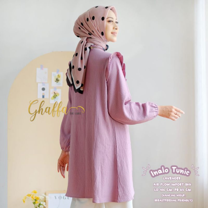 INALO TUNIC BY GHAFFA THE LABEL / TUNIK POLOS WANITA MUSLIMAH